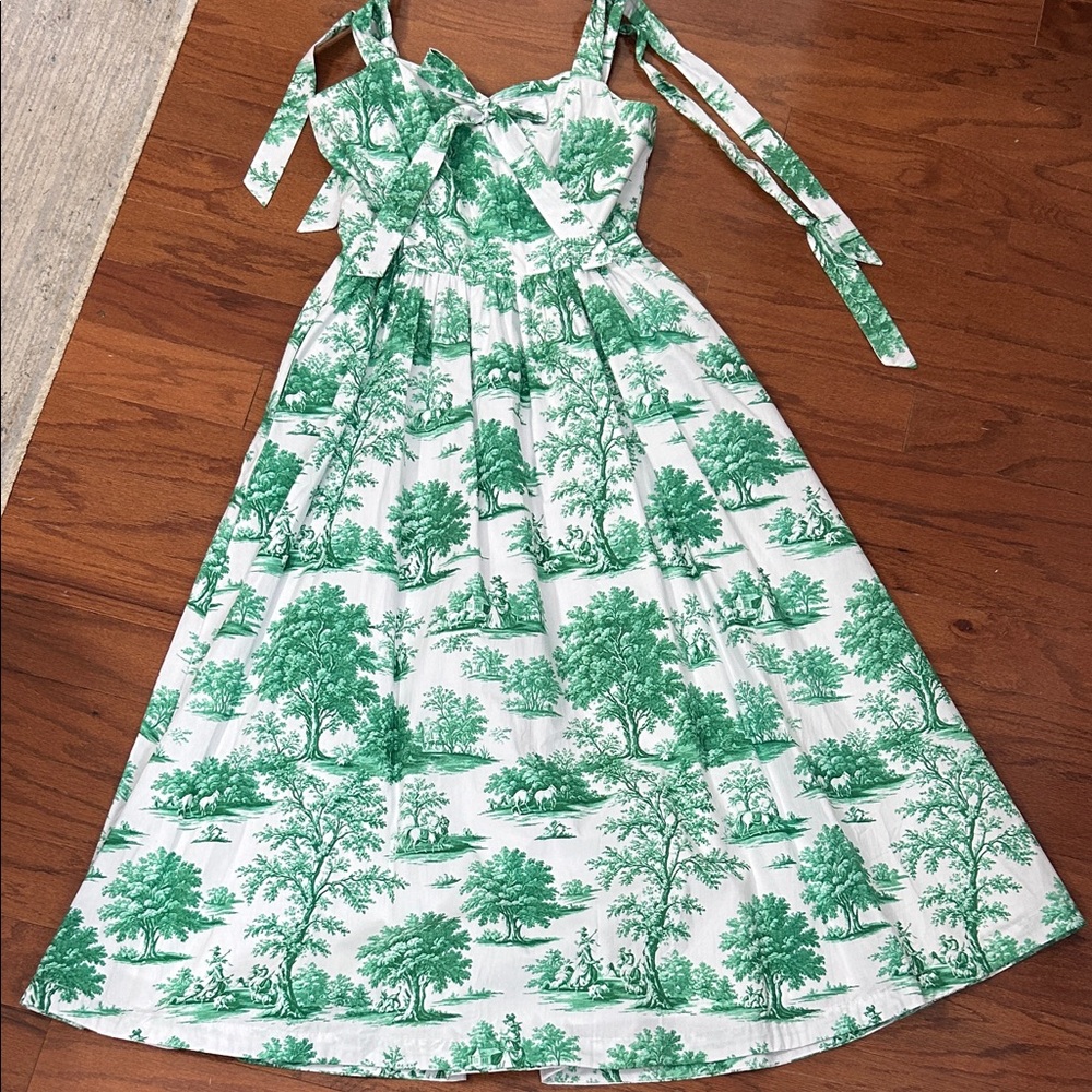 Prosperina Eden green midi dress NWT